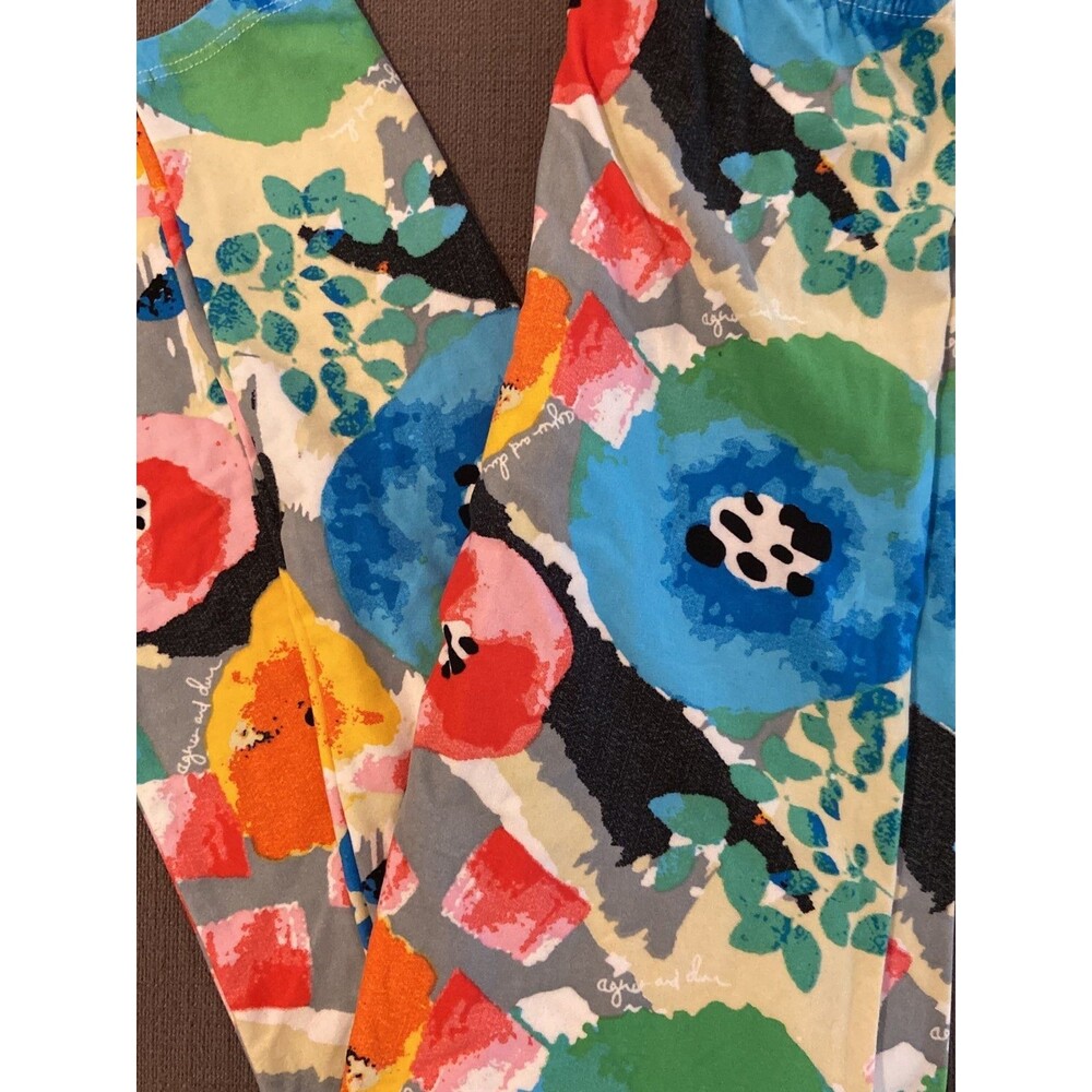 Agnes & Dora Leggings xs tween floral buttery soft high waisted nwt brand new